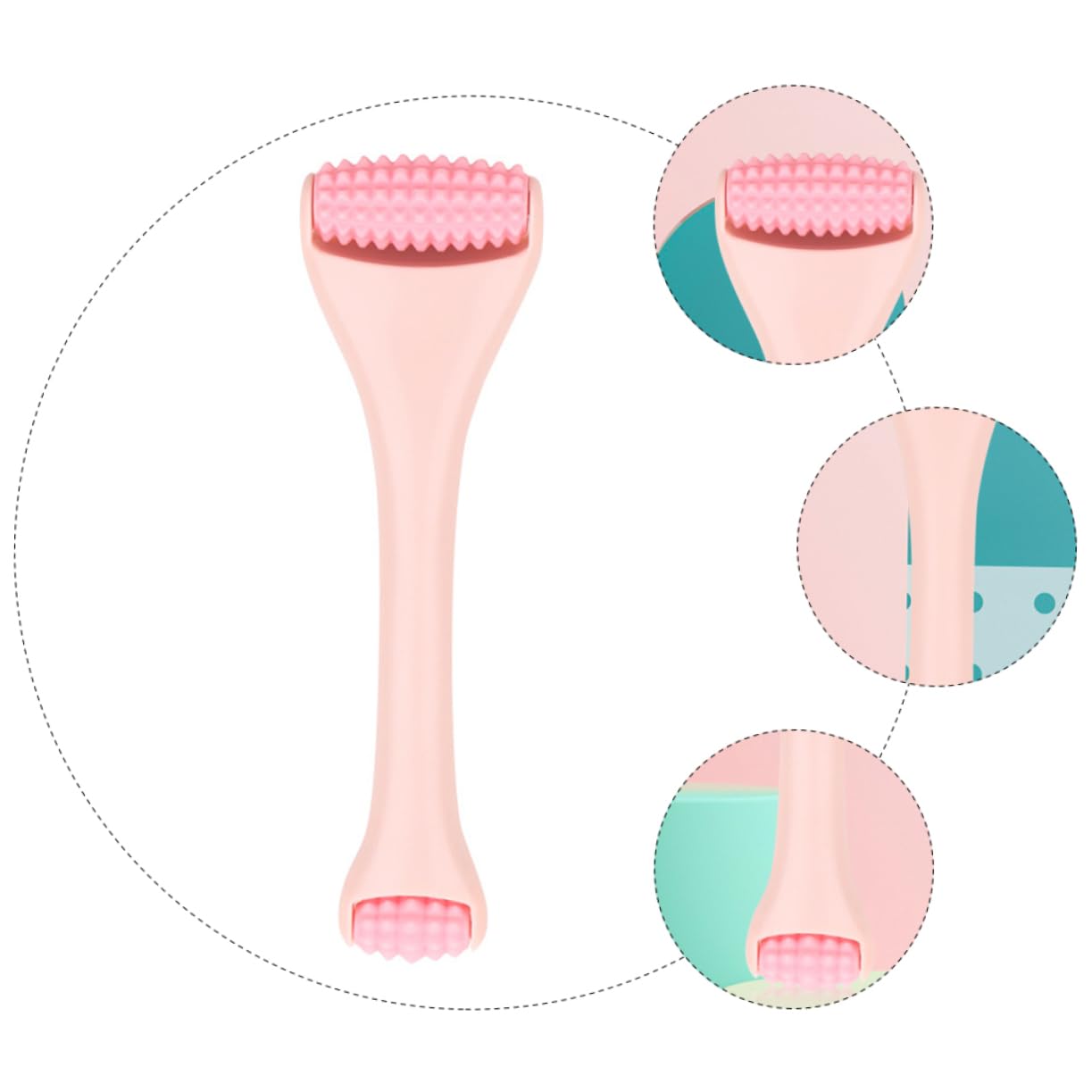 Housoutil 3 Pièces rouleau de massage à glace rouleau pour le visage rouleau de peau de jade masseur à main masseur oculaire rouleau pour la peau des yeux masseur portatif Corps