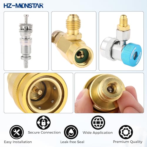 Kit de adaptadores rápidos para aire acondicionado R134a a R1234yf miniatura 6