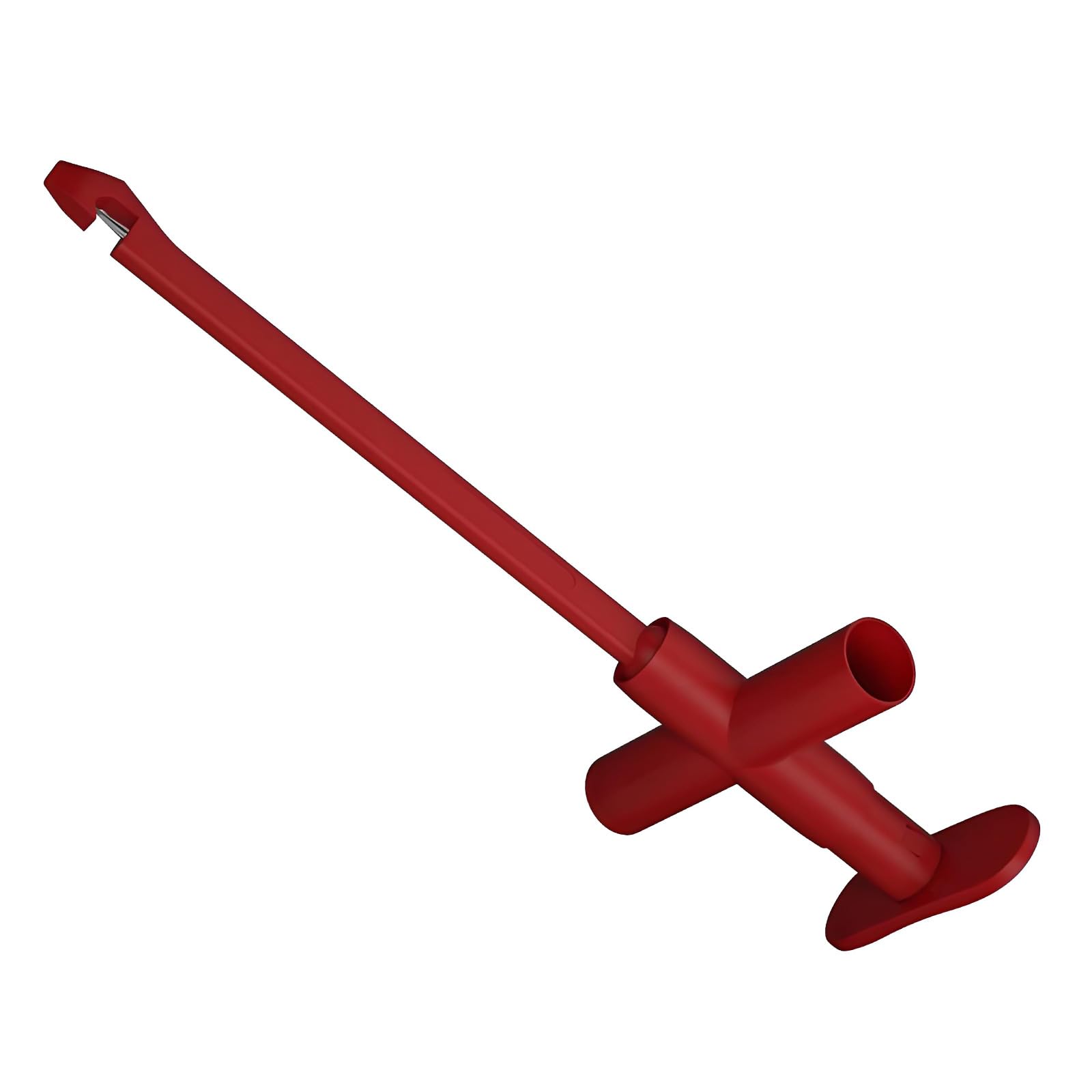 Buxuaaaa Red Sturdy Insulated Piercing Probe With 4Mm Banana Connector Testing Hook For Automotive And Home Circuit Diagnostics Accuracy Wire Piercing Tool