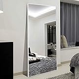 Hans & Alice Large Full Length Floor Mirror, Free Standing Dressing Mirror Bedroom 65' x24