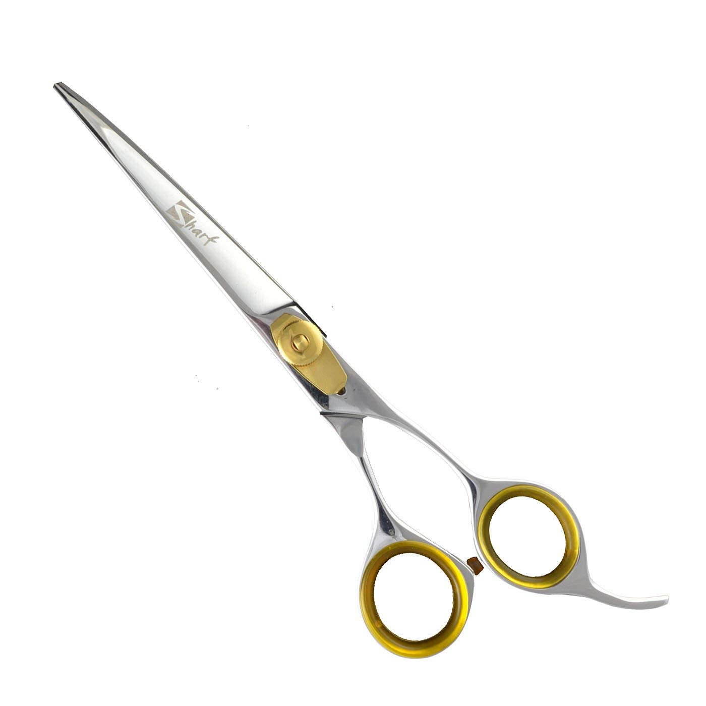 Sharf Gold Touch Grooming Pet Scissors, 6.5 Inch Curved Blade, Cat & Small Dog Trimming Cuts