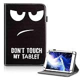 UrbanX 7-8 Inch Universal Tablet Case, Protective Cover StFolio Case for alcatel One Touch T10 7 8 Inch, with 360 Degree Rotatable Kickstand, Multiple Viewing Angles Stylus Holder - I See You