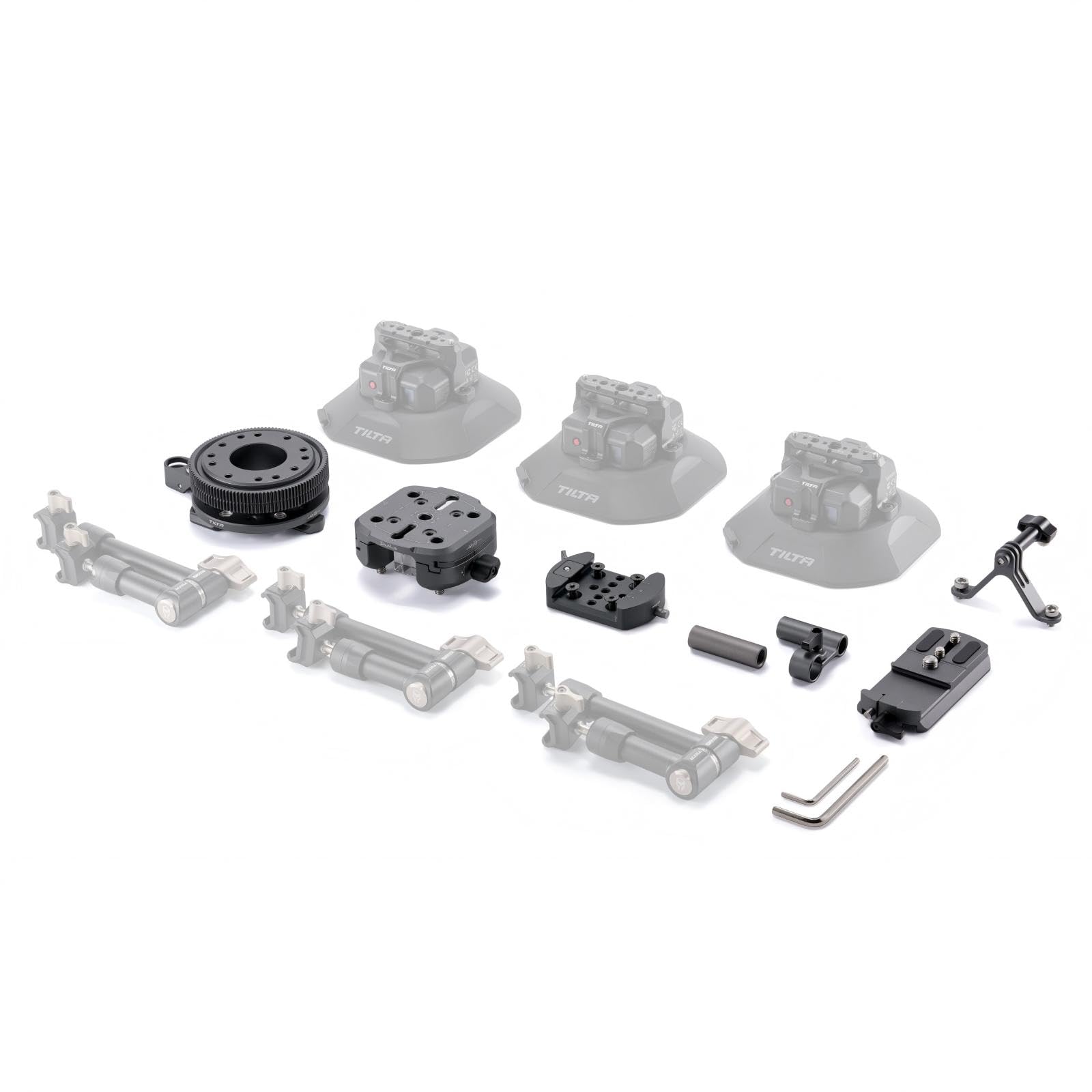 Tilta Hydra x Dan Ming Kit de Base Speed Pan System, Système de Fixation pour Voiture avec Mini-tête Inclinable - Noir HDA-T19-A
