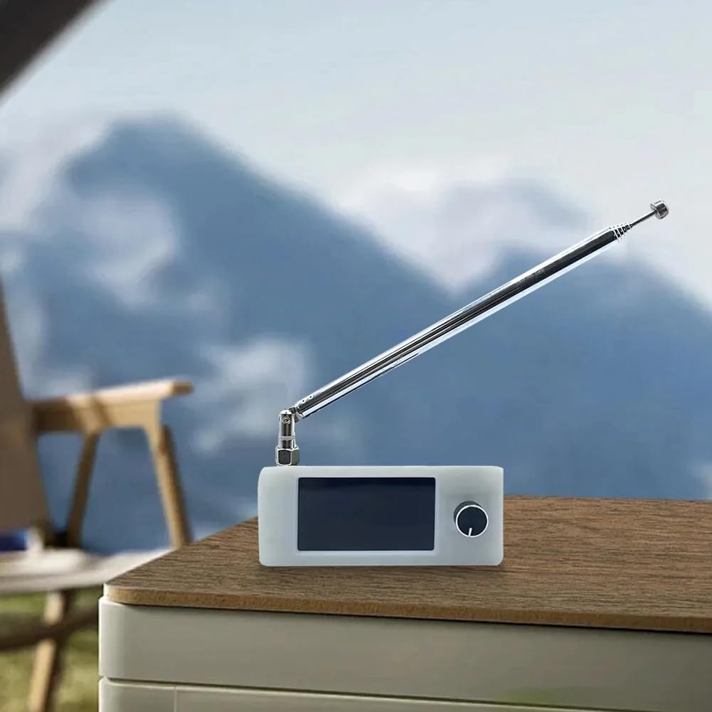 Radio de Bolsillo SI4732 con Pantalla IPS de 1,9 Pulgadas, 0,5-108 MHz, LSB, USB, Am, FM, Receptor de Radio para Todas Las Bandas, Color