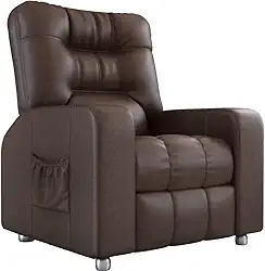 Poltrona do Papai Reclinável Azera Matrix Corino Marrom