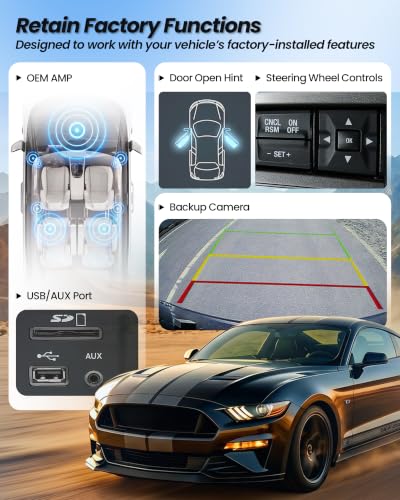 Radio para auto Cidava 12.1 pulgadas para Ford Mustang 2010-2014 miniatura 4