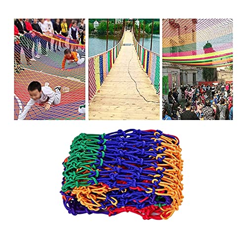 HAPPLiGNLY Safety Net Child Climbing Net, Stair Fence Net Playground Swing Protective Net, Outdoor Kids Hammock Railing Garden Bridge Decoration Background Net Rope Netting (Size : 3x4m(9x13f