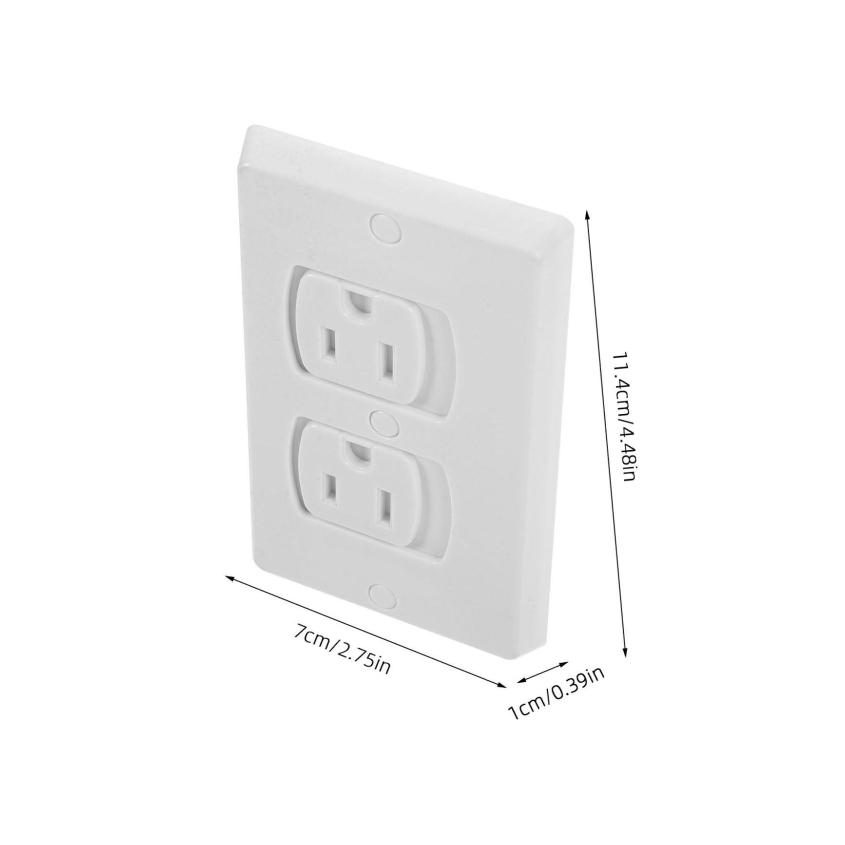 TOYANDONA 10pezzi Copriprese Elettriche in Abs Coprispine Di Sicurezza Per Ragazzo Ragazza Ragazza Tappi Per Prese Muro Con Viti Isolati e Resistenti Per Proteggere Le Prese Domestiche