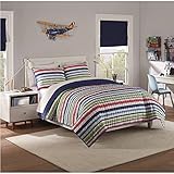 WAVERLY Kids Froot Loops Parure de lit 3 pièces Bleu Marine Lit Double