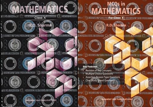 Image of RD Sharma Mathematics for Class 10 - CBSE - TEXTBOOK + MCQ BOOK - Combo Set of 2 Books [ORIGINAL BOOK WITH UNIQUE SCRATCH CODE FOR ONLINE CONTENT] - For 2026-27 Exams