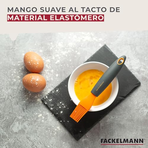 Miniatura 5 de Fackelmann Soft Pincel De Silicona, Pincel De Cocina, Pincel De Repostería, Brocha Para Untar Aliños Y Coberturas, Mango Antideslizante, Alta Resistencia Al Calor Hasta 230 C, 19 X 3 Cm, 1 Ud