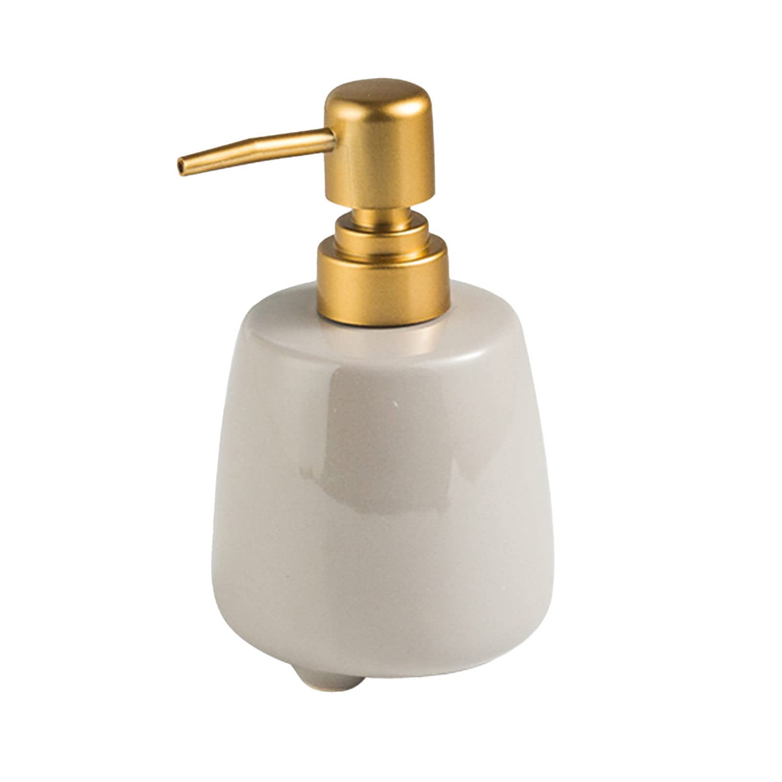 soap dispenser， Soap Dispenser,Simple Ceramic With Pump, Refillable Lotion For Bathroom Vanity Countertop, For Kitchen Sink-gray-320ml/11.3oz