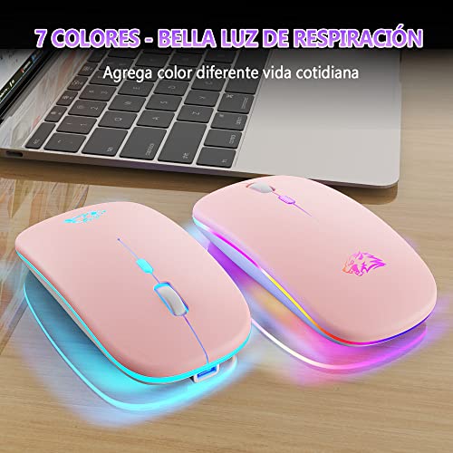 Mouse De Computadora, Personal Computer mouse rosa Marca E T EASYTAO (3)