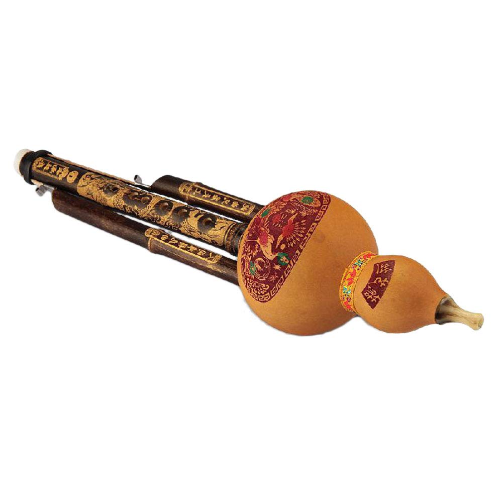 Hulusi di bambù professionale, flauto di zucca hulusi fatto a mano cinese, strumento musicale etnico, tasto C, suono bb per principianti, amanti della musica
