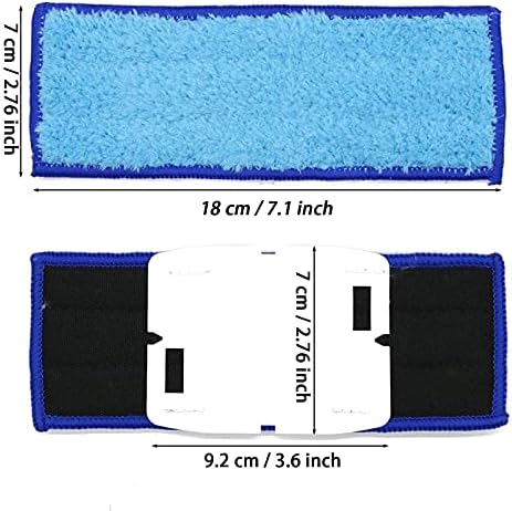 Miniatura 6 de 12 almohadillas de repuesto lavables y reutilizables compatibles con iRobot Braava Jet 200 Series 240, 241, 244, 245, 250 Robot Mops