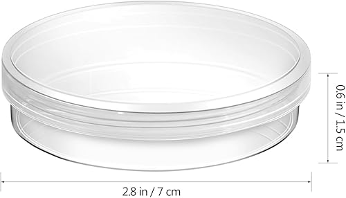 Miniatura 6 de Totority Pipette - Juego de platos de Petri de plástico de 2.756in con tapa para laboratorio, estudio de experimentos, plato redondo Petri