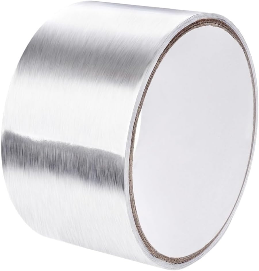 Aluminum Foil Tape Kitchen Pipe Repair Tape Adhesive Sealing Foil Heat Insulation Leak Proof Tape for Repair(5cmX20m)