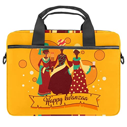 Sacoche Kwanzaa ordinateur 13 à 14.5 pouces sac bandoulière multicolore