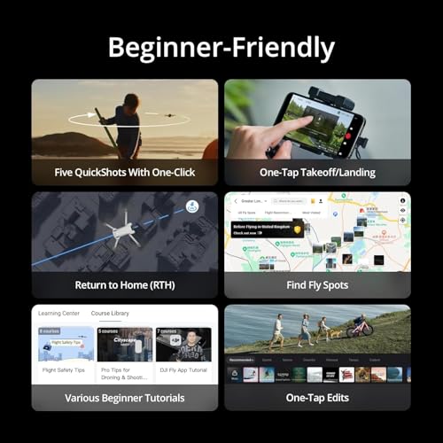 Image of DJI Mini 3, Drones with Camera for Adults 4K, 38-min Flight Time, up to 32800ft (10km) Video Transmission, True Vertical Shooting, GPS Auto Return Integrated, Mini Drone with Camera for Beginners