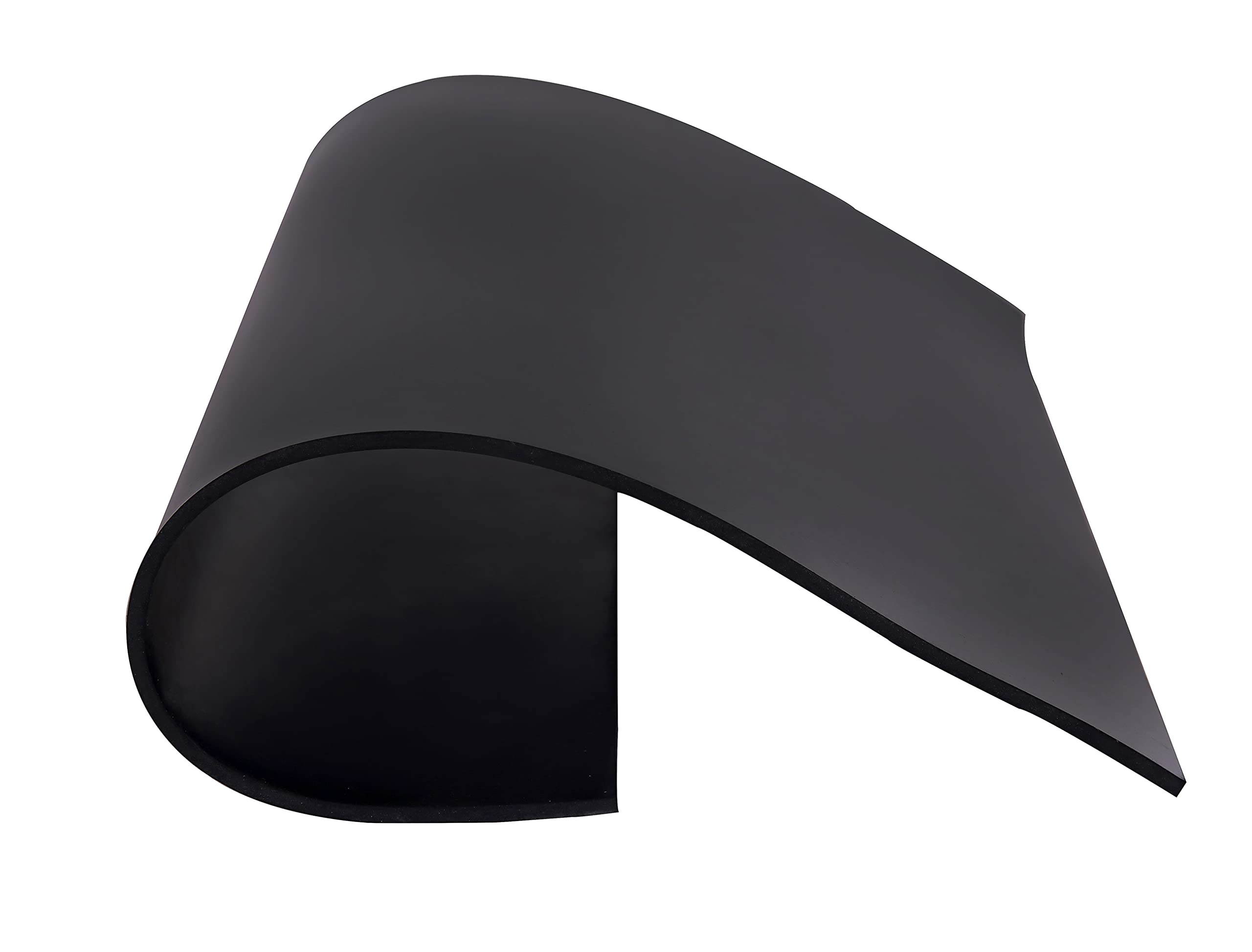 Neoprene Rubber Sheet Solid Rubber Strips Roll Pad, Insulation, Anti-Vibration, Anti-Slip, for Weather Stripping, Gasket, Shield, Costume, Seal, DIY (12" Wide X 12" Long, 1/8" (.125") Thick)