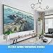 130 Inch Aluminum Fixed Frame 16:9 Projector Screen Hd Wide Projection Area Non-Distortion Flexible Display Simple Installation White Home Theater Tv Movies Rooms Living Bedrooms Activity Game