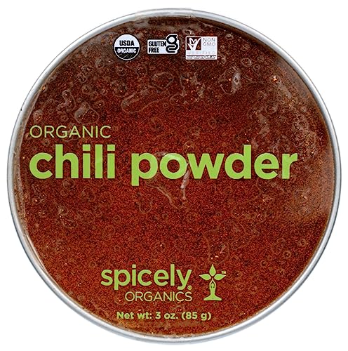 SPICELY Organic Chili Powder Tin, 3 OZ