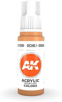 AK-Interactive 3rd Gen Acrylic Ocher Orange 17ml 11099 - Model Building Paints and Tools # AK1099