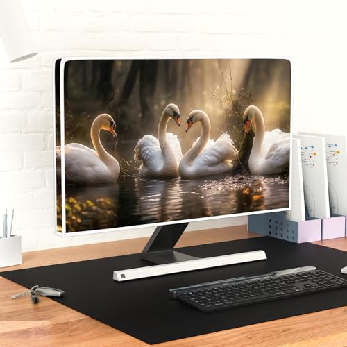 Image of Owl Waterproof 22, 23, 24, 25 Inch Anti-Static Dustproof LCD /LED /HD Natural Animals Desktop Computer Monitor Cover Monitor Accessories Laptop TV LCD Screen Decoration for Tablet