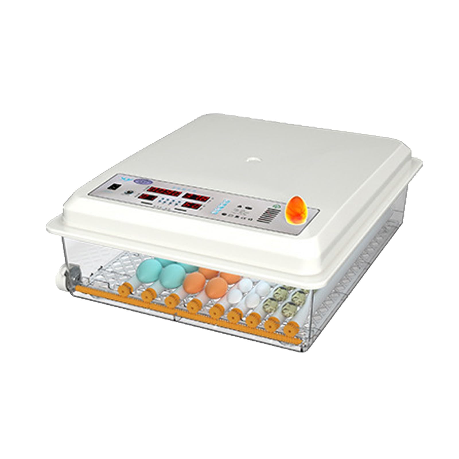 Incubadora Huevos Gallina, Incubadora Digital de Huevos, con Volteo Automático de Huevos, Ovoscopio Incorporado, for uso Doméstico y de Laboratorio(64 pieces)