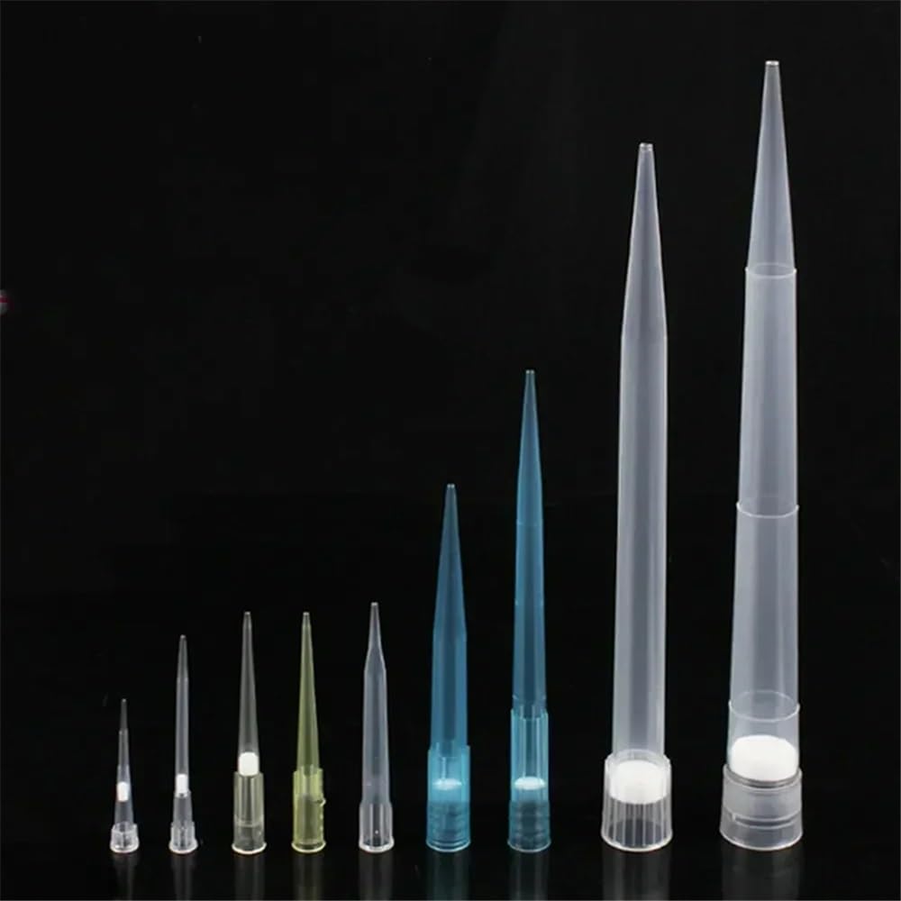 Instrumentos y Equipos de Laboratorio Puntas de pipeta de plástico PP de 10 ul, 100 ul, 200 ul, 300 ul, 1000 ul, 5 ml y 10 ml con filtro de arena for micropipeta.(10ml 15x165mm 100pcs)