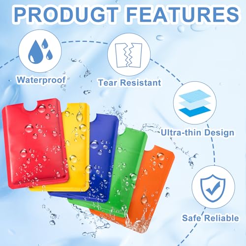 OIIKI 20 peças de capas com bloqueio de RFID para cartão de crédito, porta-cartões RFID de folha de