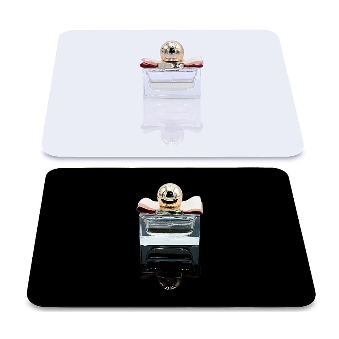 White & Black Acrylic Reflective Display Table Background Board, PULUZ 20cm/12 inch Table Top Display Board for Small Product Tabletop Photography Shooting