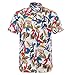 Produktbild Jinyuan Baumwollhemd Hawaiianisches Herrenhemd lässiges Sommerhemd Blumenstrand lässiges Lagerhemd XS-XXL