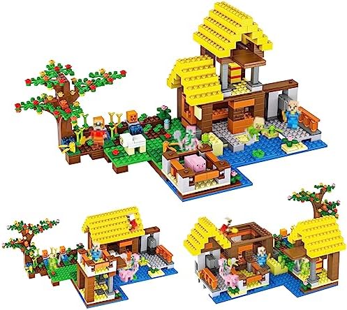VIOSEBN The Farm Cottage Building Toy Set for Kids, Boys, and Girls Ages 6+ (636 Pieces)