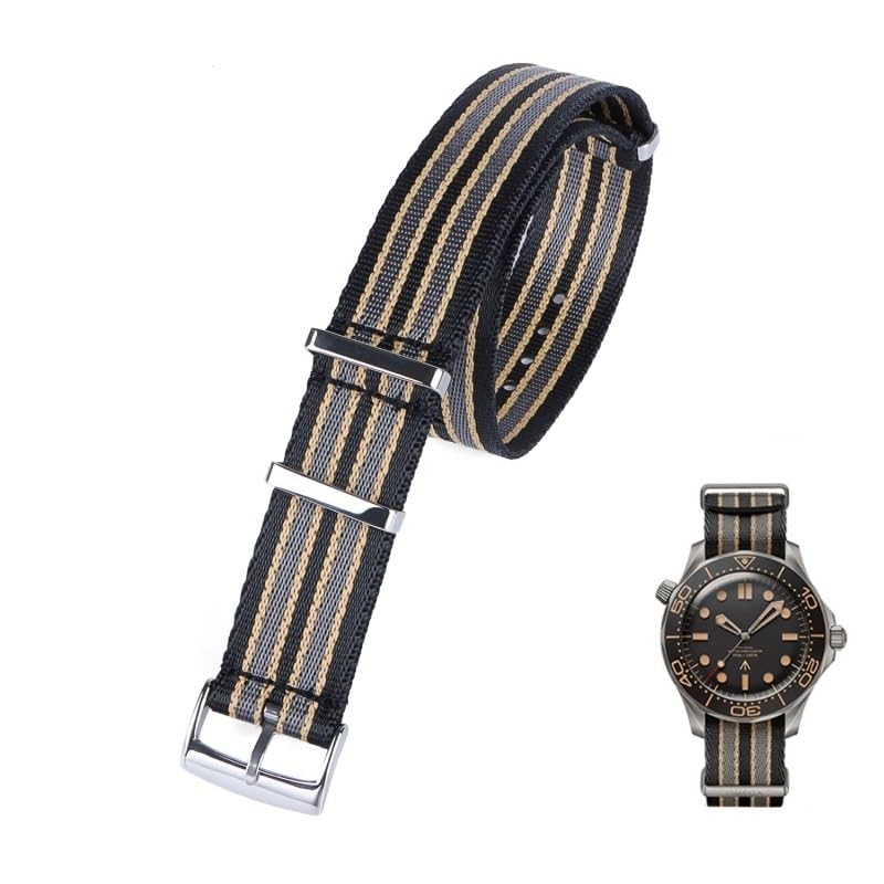 Bracciale in nylon ad alta densità da 20 mm morbido per Omega Speedmaster 007 cinturino per cintura di sicurezza cinturino sportivo retrò per cinturino Seiko cintura intrecciata