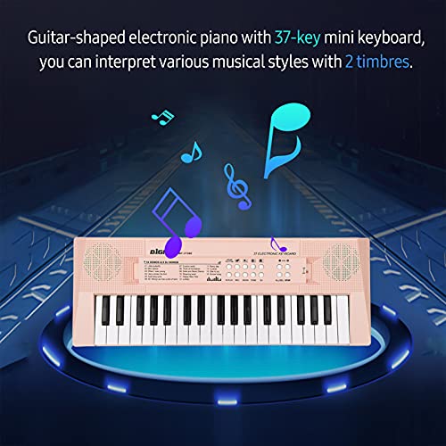 COMETX Piano électronique avec mini clavier piano électronique avec mini clavier 37 touches Piano électronique Piano Rose - Les Beatles, Paul McCartney, John Lennon, RIngo Starr, George Harrison COMETX Piano électronique avec mini clavier piano électronique avec mini clavier 37 touches Piano électronique Piano Rose – Image 5