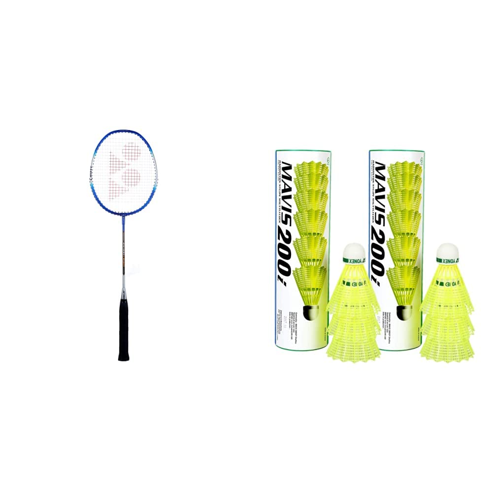 YONEX ZR 100L Aluminium Strung Badminton Racquet with Full Cover (Blue) & YONEX Mavis 200i Aluminium Blend Shuttlecock Combo, Set of 2 Combo-image-20