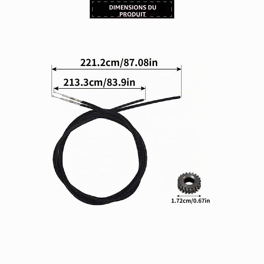 Câble de Toit Ouvrant Automobile pour Mécanisme de Fenêtre Compatible avec Citroën C3 Pluriel 8401Z0 8484C4