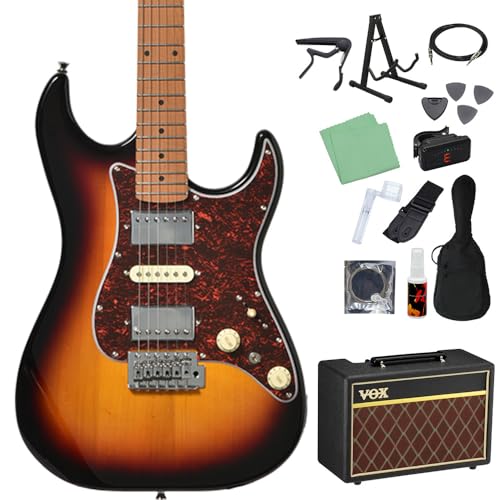 Bacchus GS-4DX RSM/M エレキギター 初心者14点セット【VOXアンプ付き】 3TS エレキギター ユニバースシリーズ バッカス