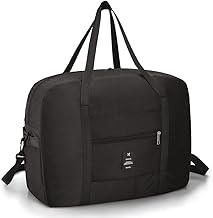 Wizzair Cabin Luggage 40 x 30 x 20 cm, 25 L Foldable Cabin Bag for Men and Women, 1-black 40 x 30 x 20 cm, Minimalist and durable