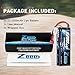 Zeee 7.4V 100C 5200mAh 2S Lipo Battery with Deans T Connector for RC Car Truck Vehicle Buggy Losi Traxxas Slash(2 Pack)