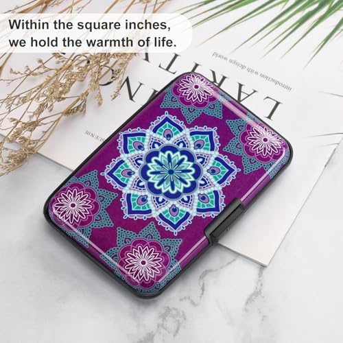 Image of ELFISH Elfish Mini RFID Aluminum Wallet Credit Cards Holder Metal ID Case for Men Women (color0)