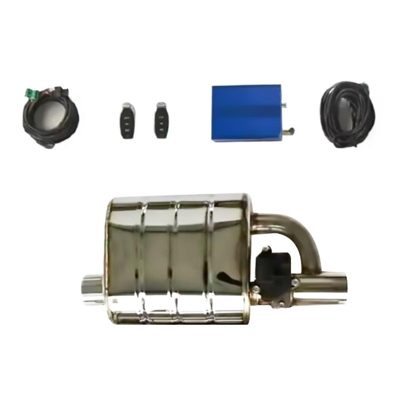 Car Silencer Uniwersalny 2,0 i,5,75 3, cala Tłumik wydechowy Zawór odcinający z pilotem(2.75inch set left)
