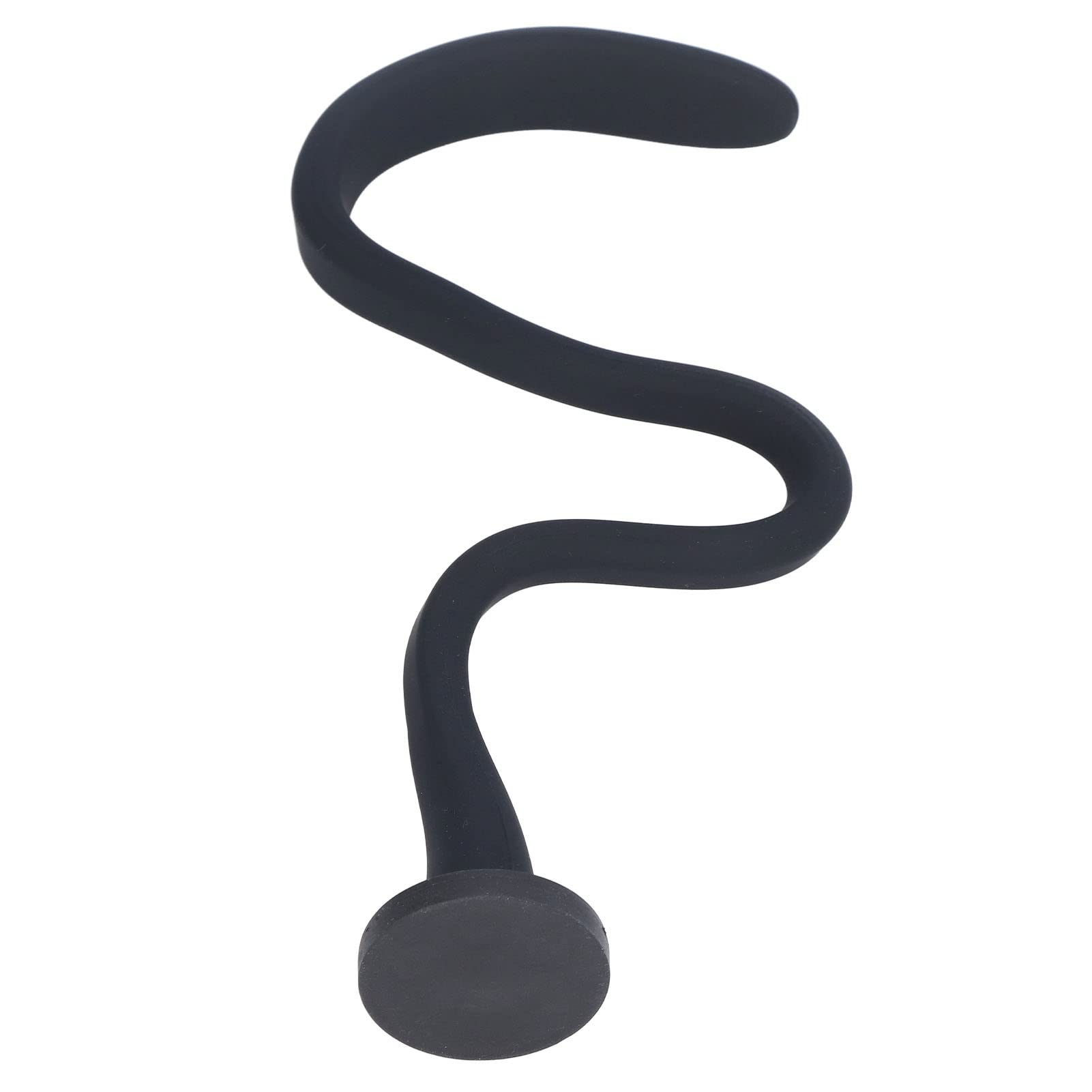 Puntello Magnetico Per Porta Lavatrice Carico Frontale - Base Magnetica 66mm, Tubo Flessibile Regolabile, Antiodore, Gomma Siliconica, Nero