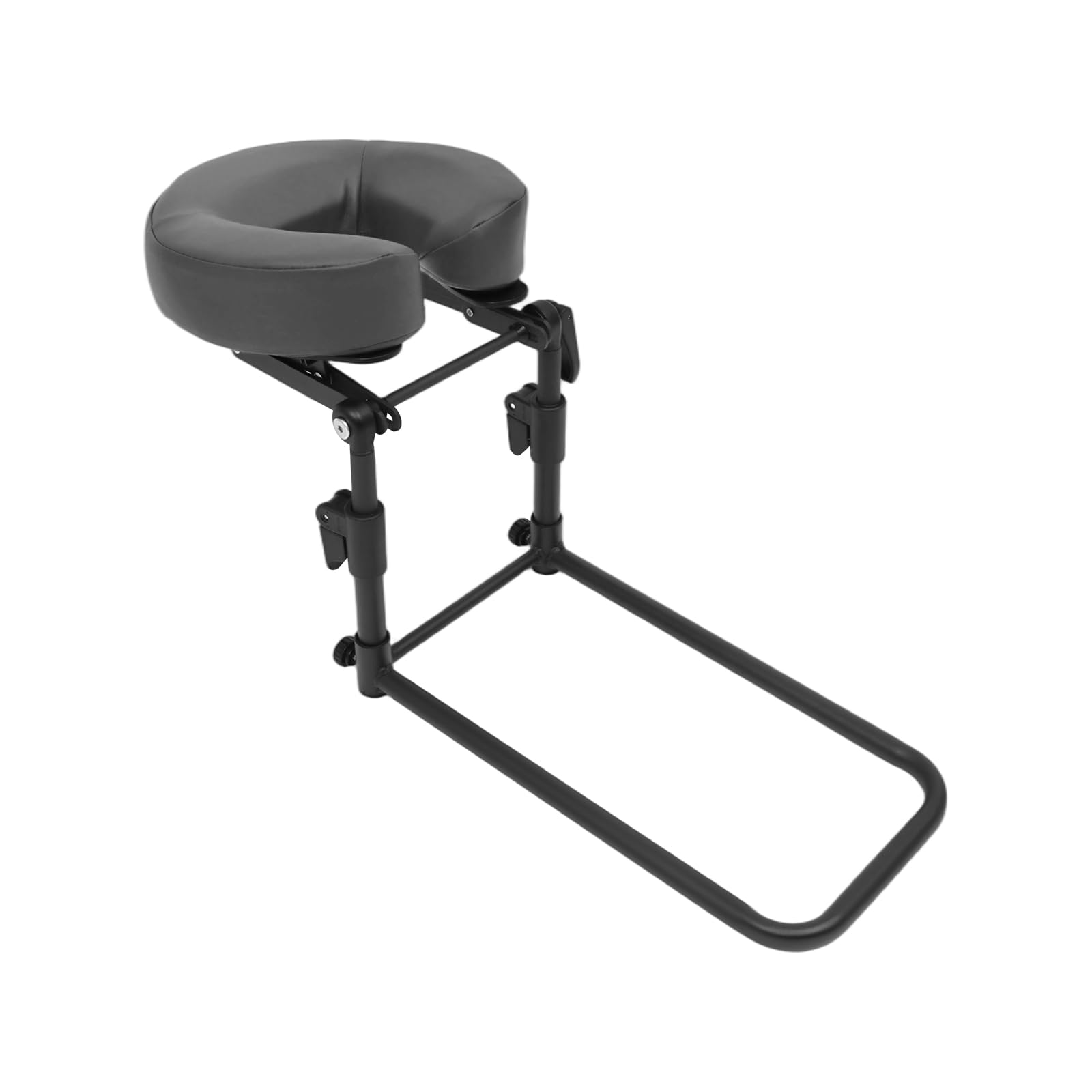 Camilla de masaje de espuma viscoelástica regulable y plegable, 14-45 cm, color negro