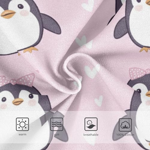 Wusikd Cute Penguins Boys' Underwear Cotton Bows Pink Boys Briefs Soft Toddler Underwear 2T3