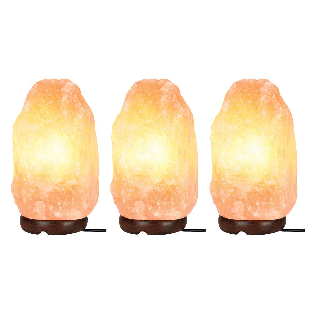 Lyyt - Lámpara de sal de roca del Himalaya regulable (2 a 3 kg)