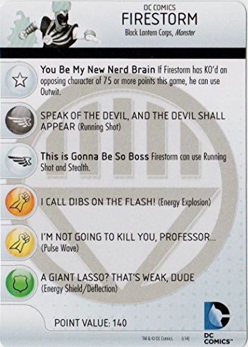 HeroClix DC War of Light #048 Firestorm Figure Complete with Character Card