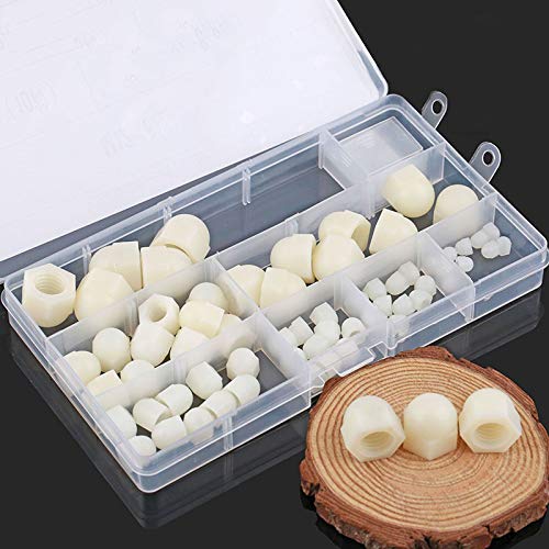 M3M4M5M6-M12 Set White Nylon Cap Nut Plastic Cap Nut Decorative Acorn Nuts