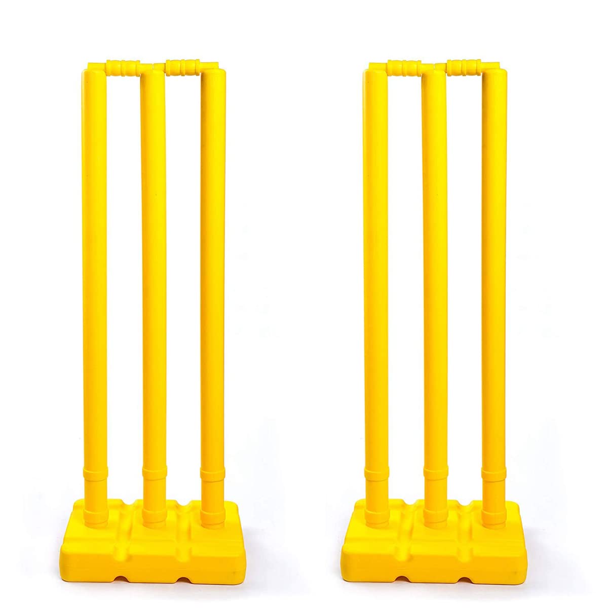 Corso Best Heavy Plastic Cricket Stumps Set - 6 Stumps + 4 Bails + 2 Stands (Yellow)(Plastic Wicket Set) (B09QQTMB5J) Amazon Price History, Amazon Price Tracker
